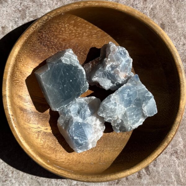 Blue Calcite, Raw